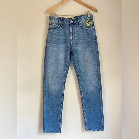 Lee X Smiley men’s Mick comfort tapered jeans size 29x31 In Blue - Picture 4 of 12